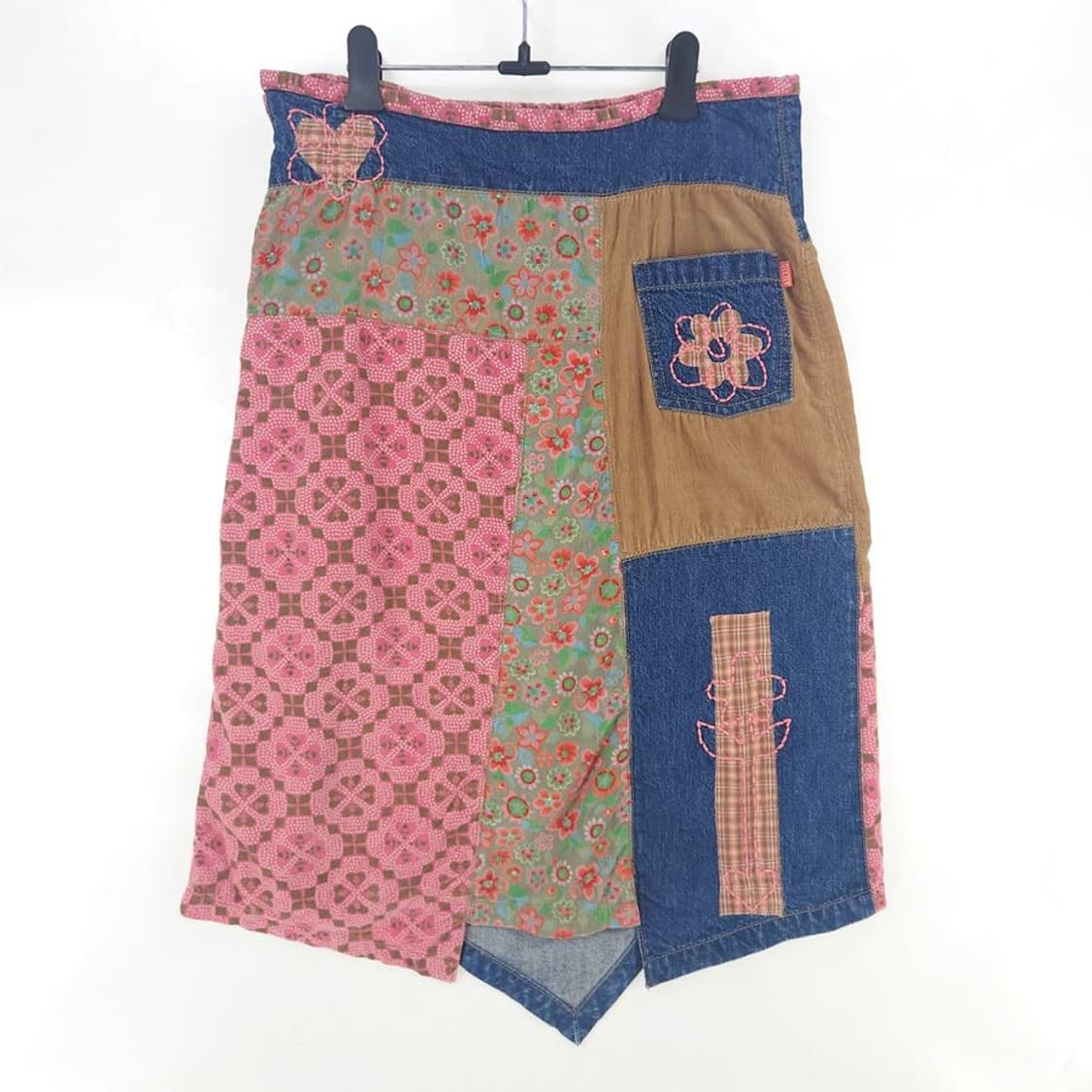 [여36]오일릴리 자수 데님 스커트[Y61-143] 상품이미지4