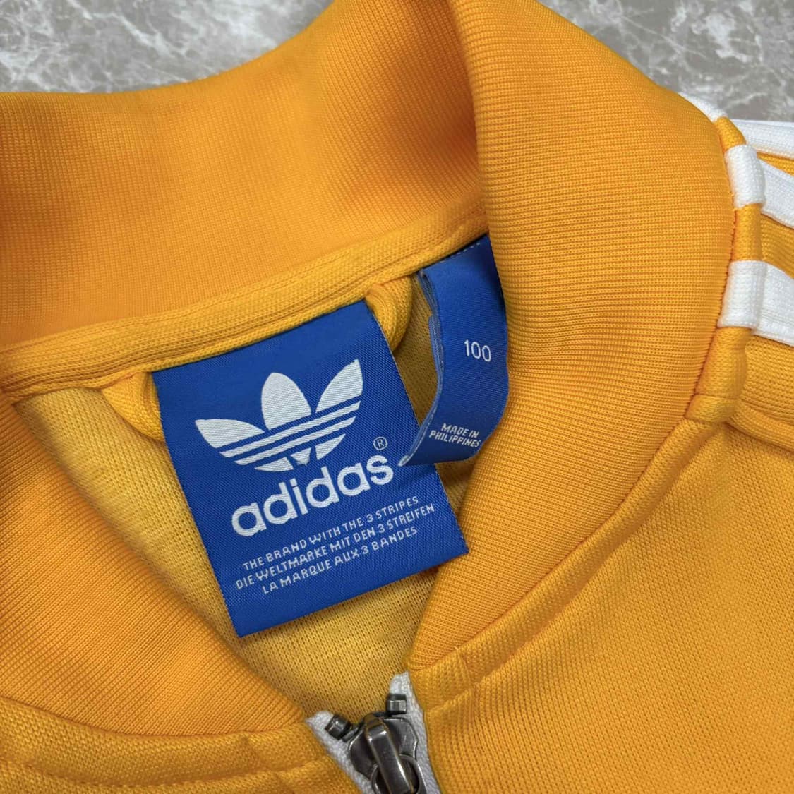 아디다스 옐로우 SST 바시티 트랙탑 져지(100) 상품이미지4