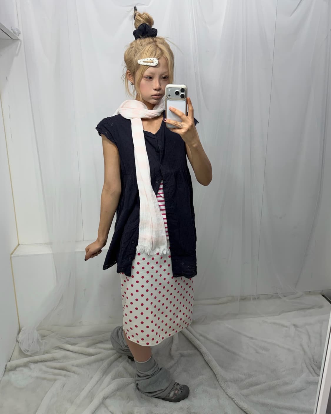 ✿ 핑크 도트 키치 set ✿ 상품이미지4