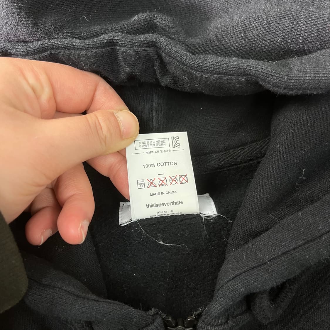 100 디스이즈네버댓 후드집업 상품이미지5