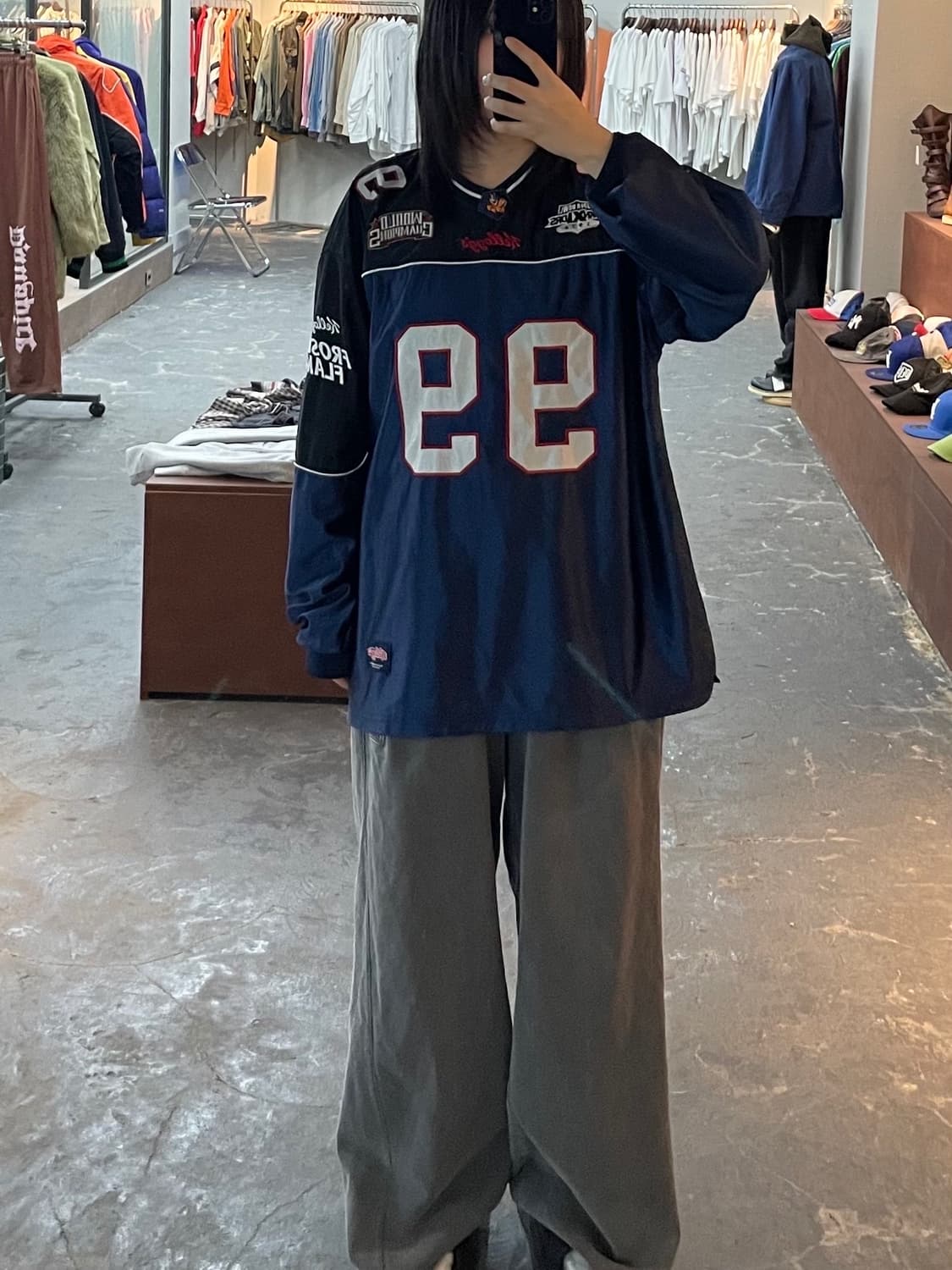 위캔더스 x 켈로그 풋볼 네이비 져지 H1271 상품이미지1