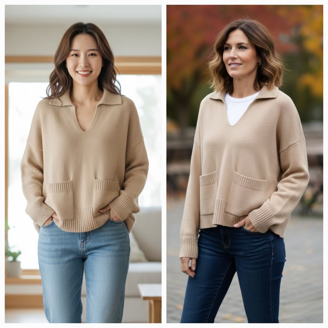 77/88.COS 브이넥 박스니트 상품이미지7