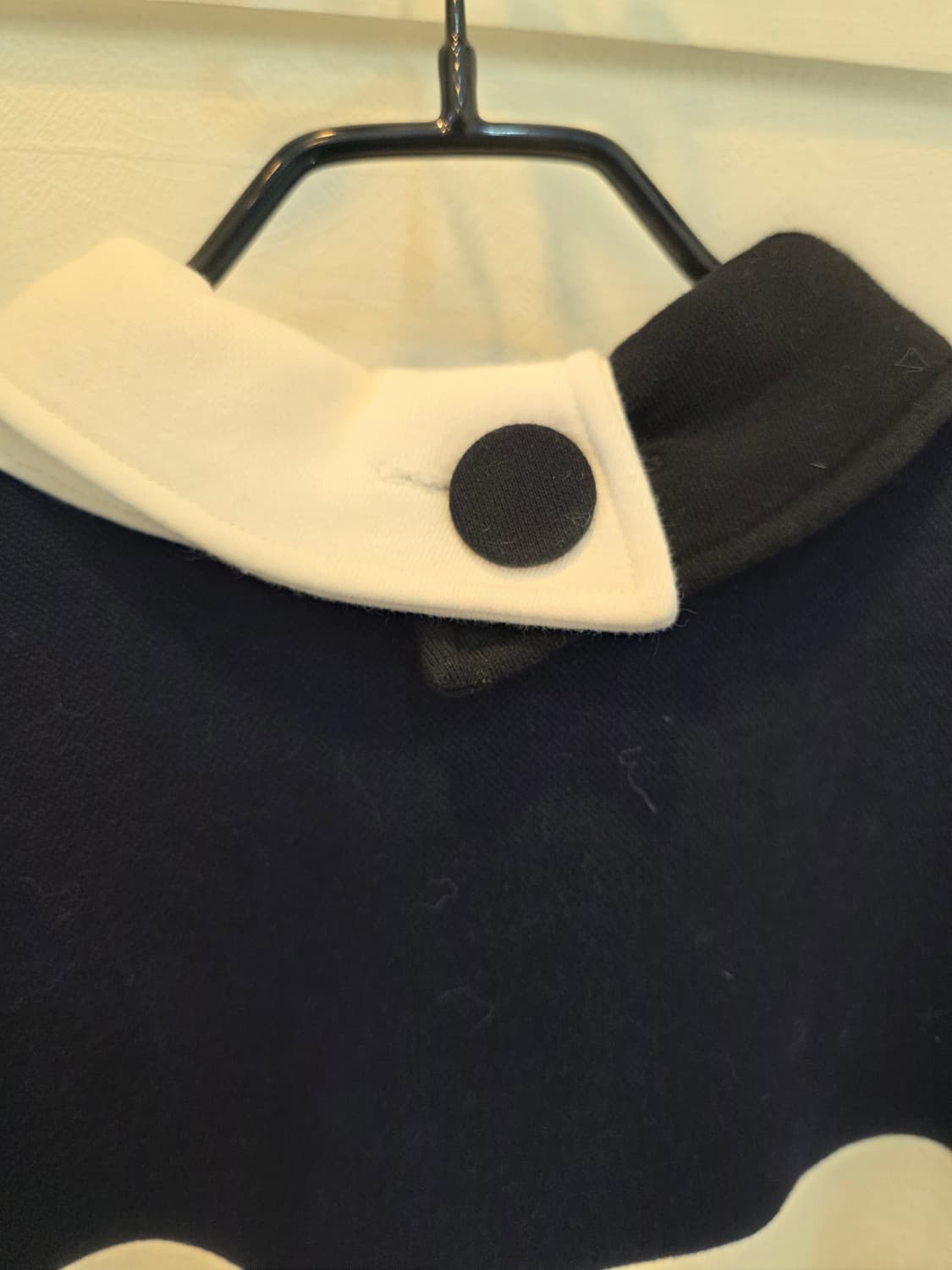 럭키슈에뜨 크롭기장 배색  티셔츠 상품이미지6