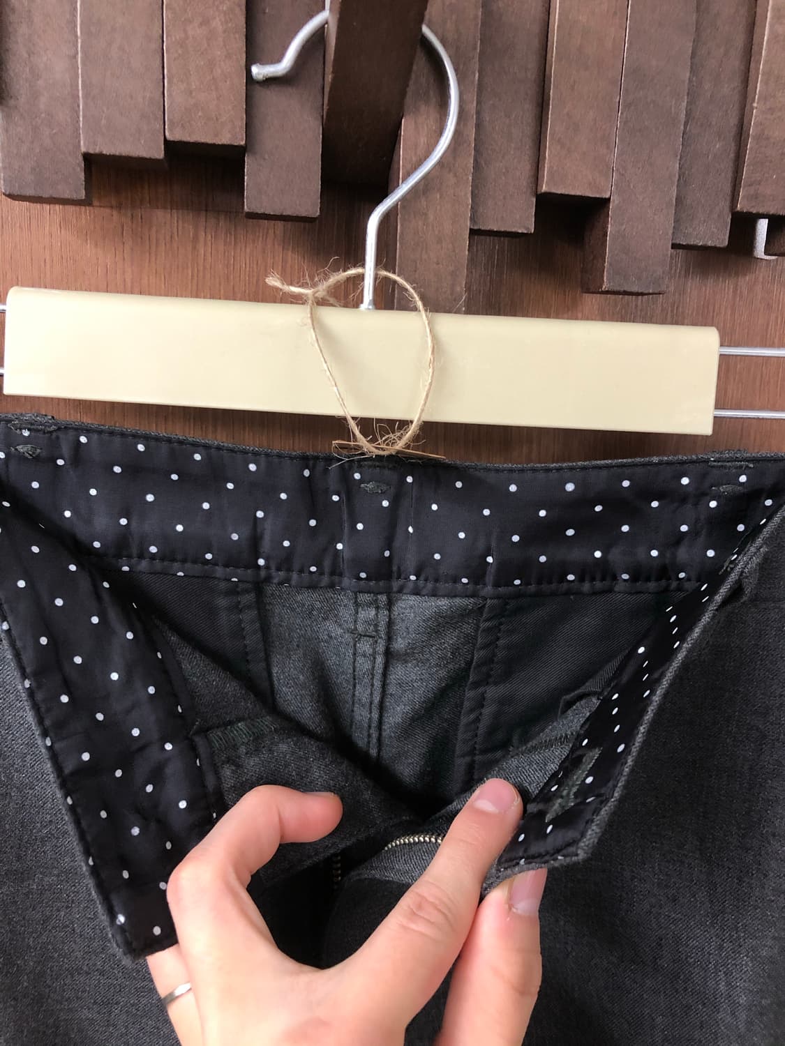 Comme des garcons  셔링 도트 팬츠 S 상품이미지8