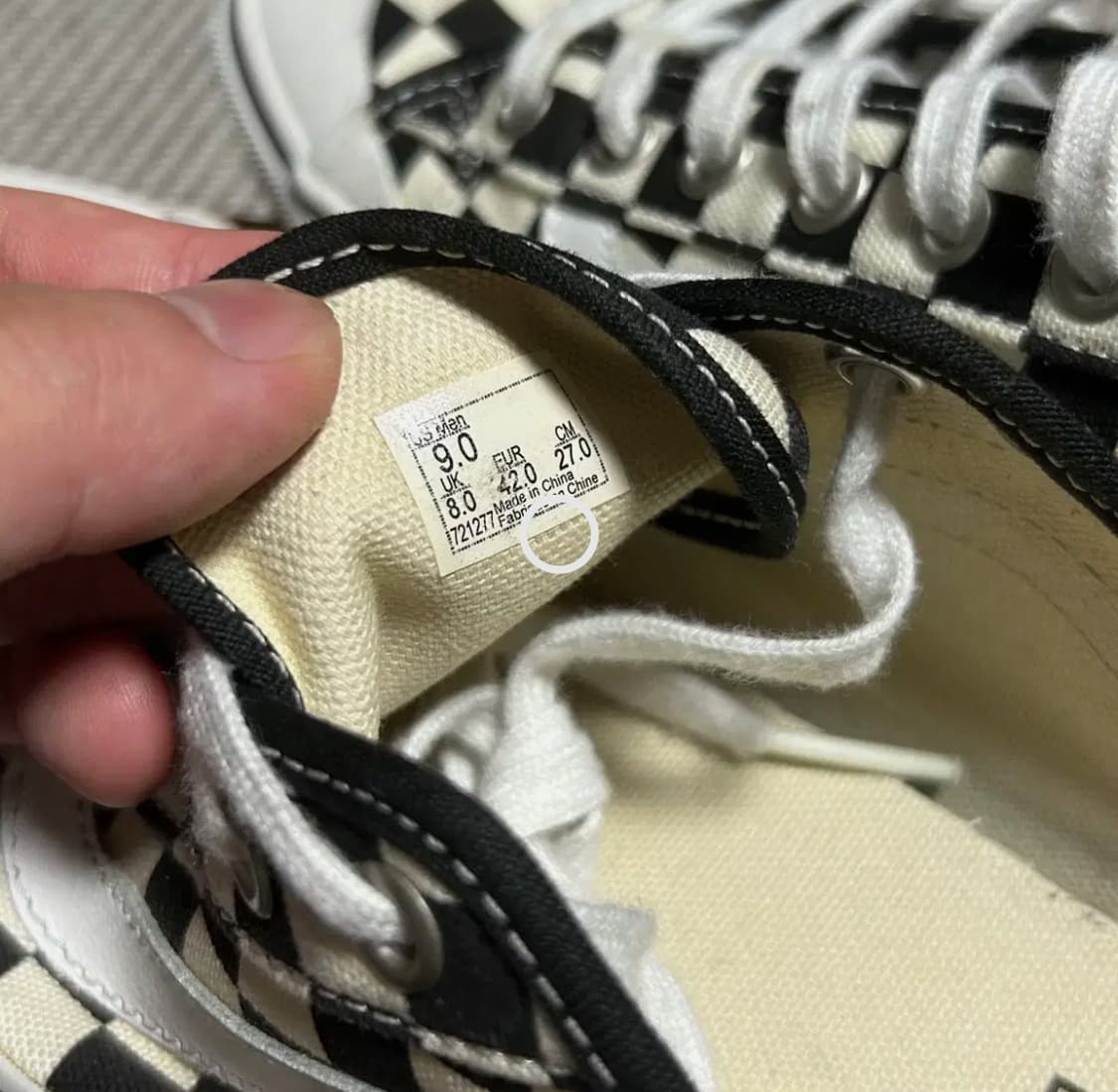 [270mm] Vans 반스 블랙볼 체커보드 스니커즈 상품이미지7