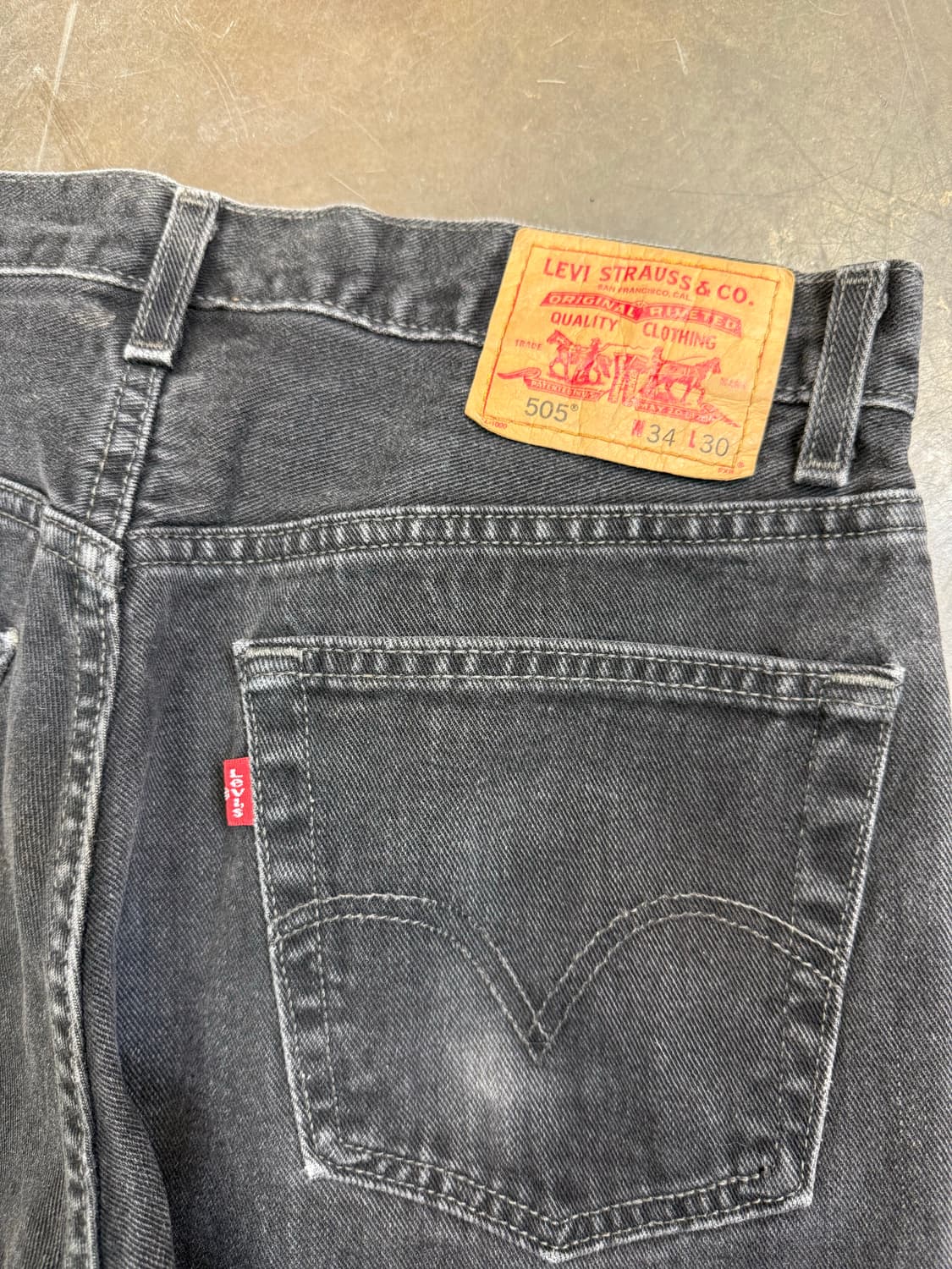 리바이스 흑청 505 (34) made in canada 상품이미지5