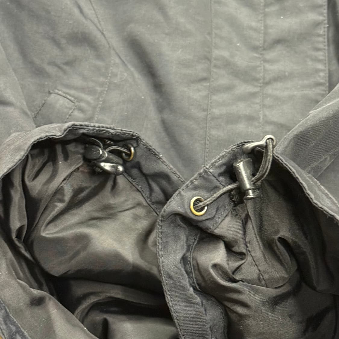 [정품/85] 노스페이스 블랙 후드 바람막이 자켓 b18 상품이미지6