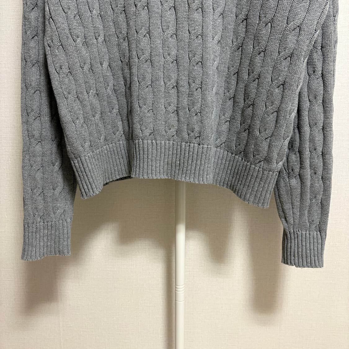 폴로 랄프로렌 케이블 니트 / 그레이, XL 상품이미지3