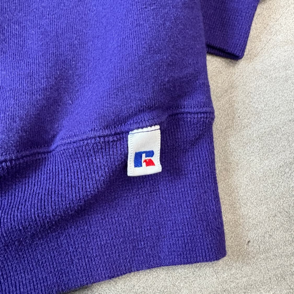 90s Russell 90년대 미국 생산 러셀 블랭크 퍼플 스웻셔츠 상품이미지7