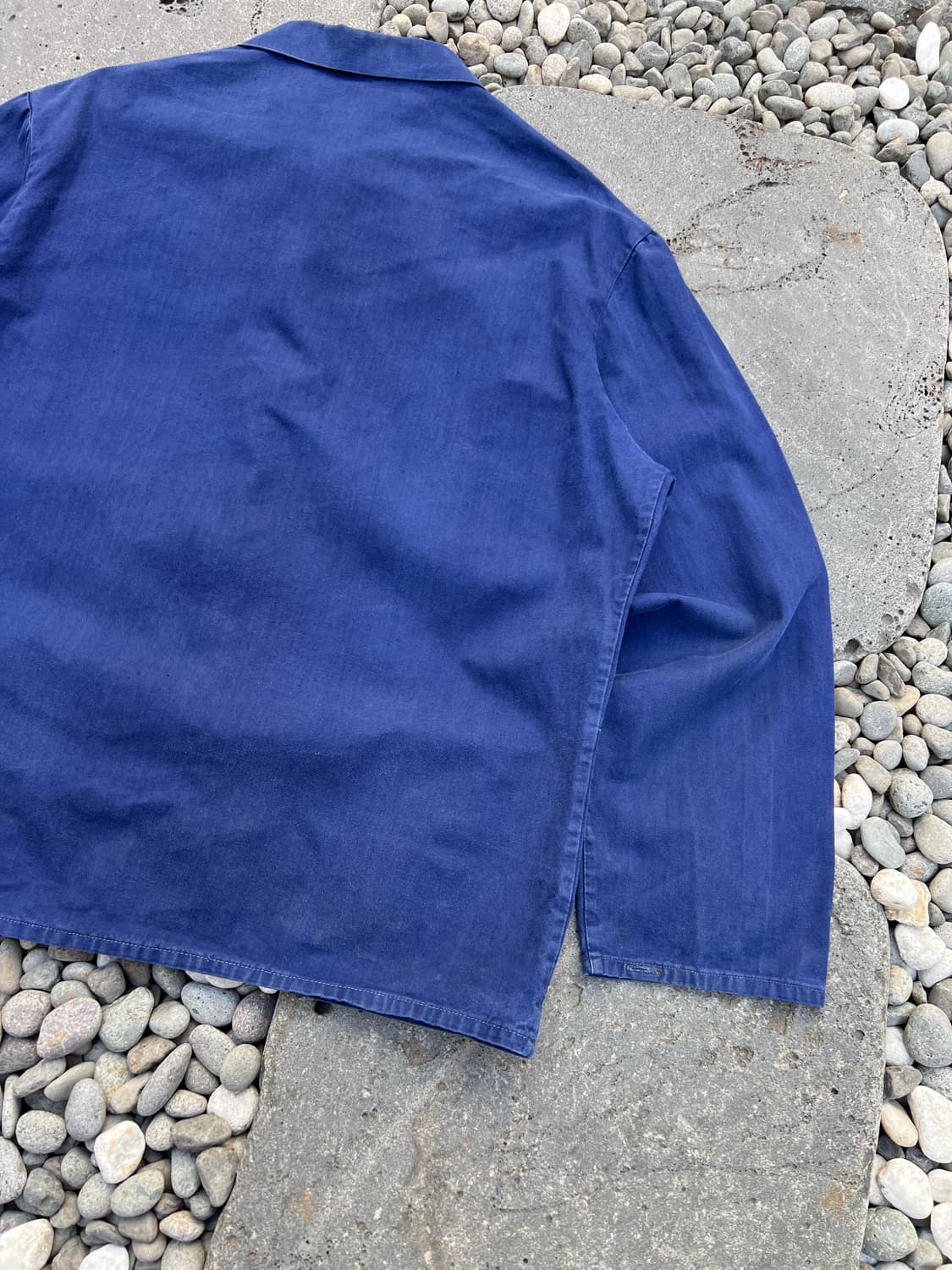 BLUE WASHING OLD HBT 헤링본트윌코튼 프렌치워크자켓 상품이미지9