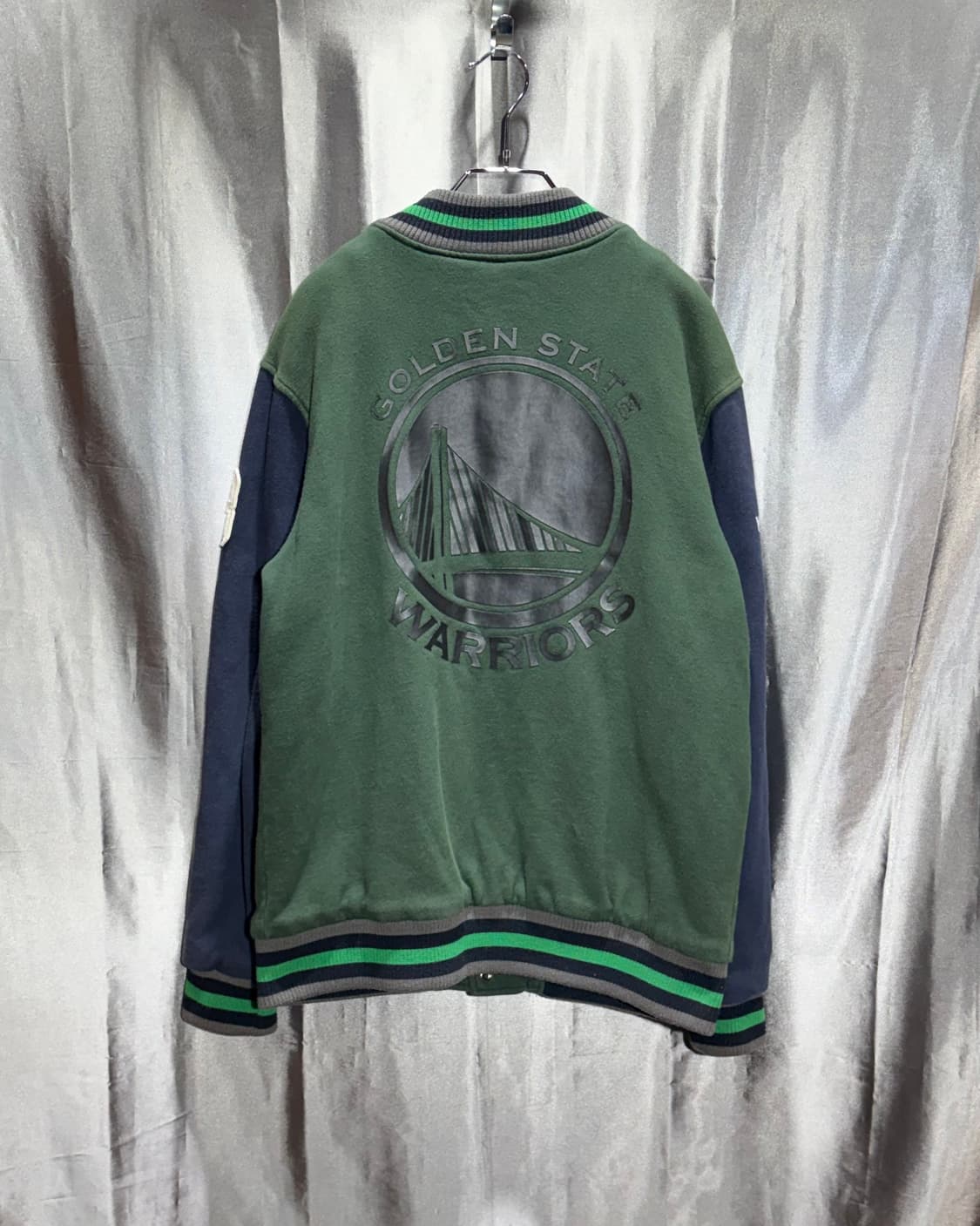 XL NBA SF 골든 스테이트 배색 코튼 바시티 상품이미지4