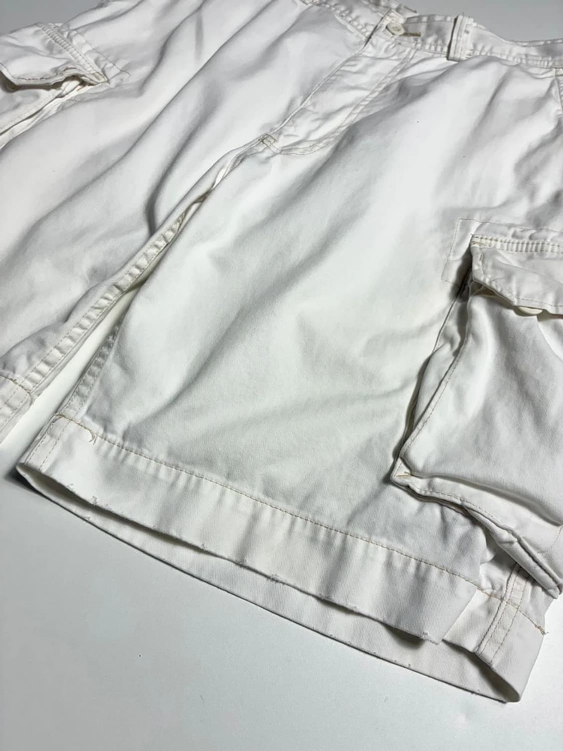 폴로 랄프로렌 00's 화이트 카고 코튼 반바지 R1860 상품이미지4