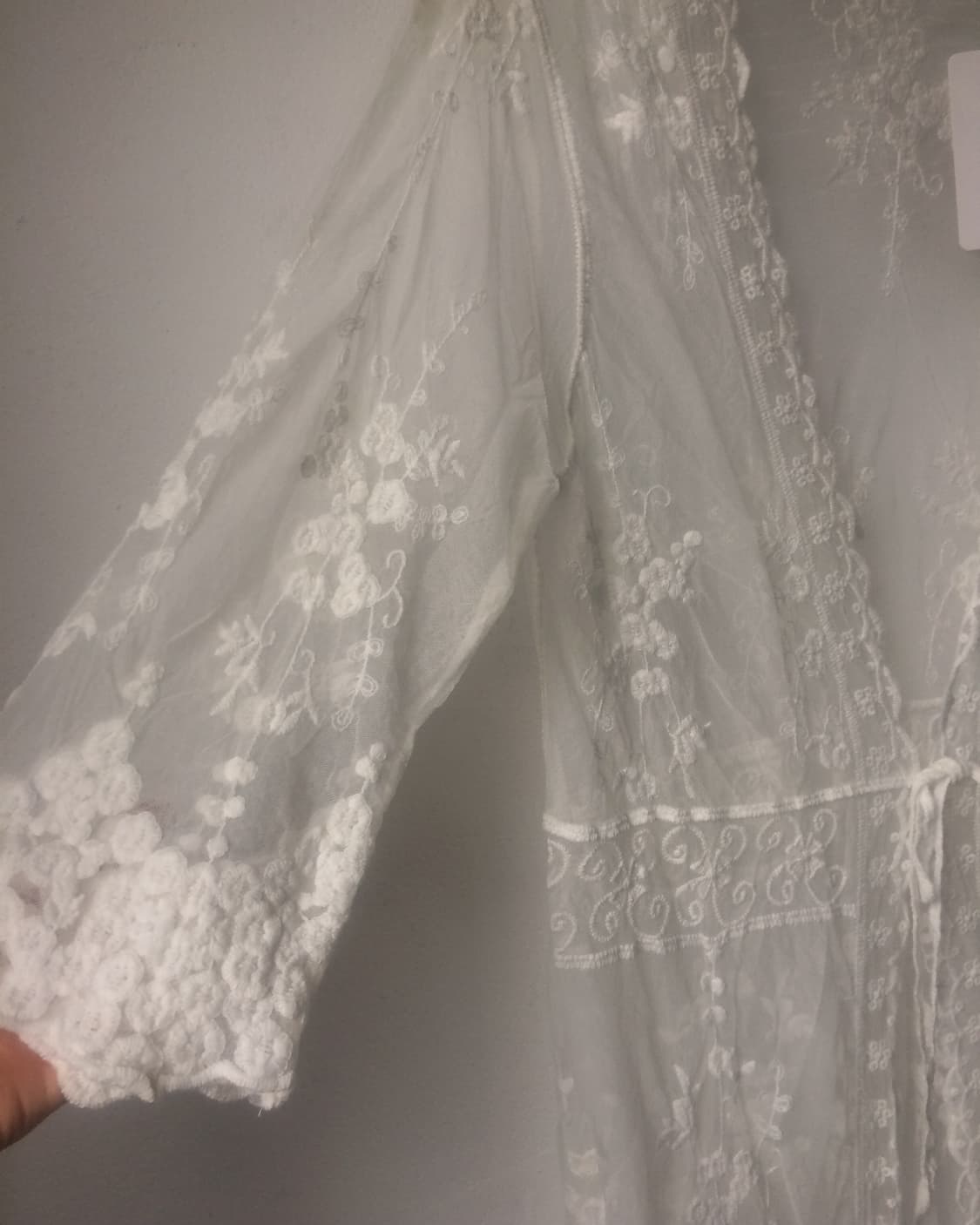 Lace see through long cardigan 상품이미지4