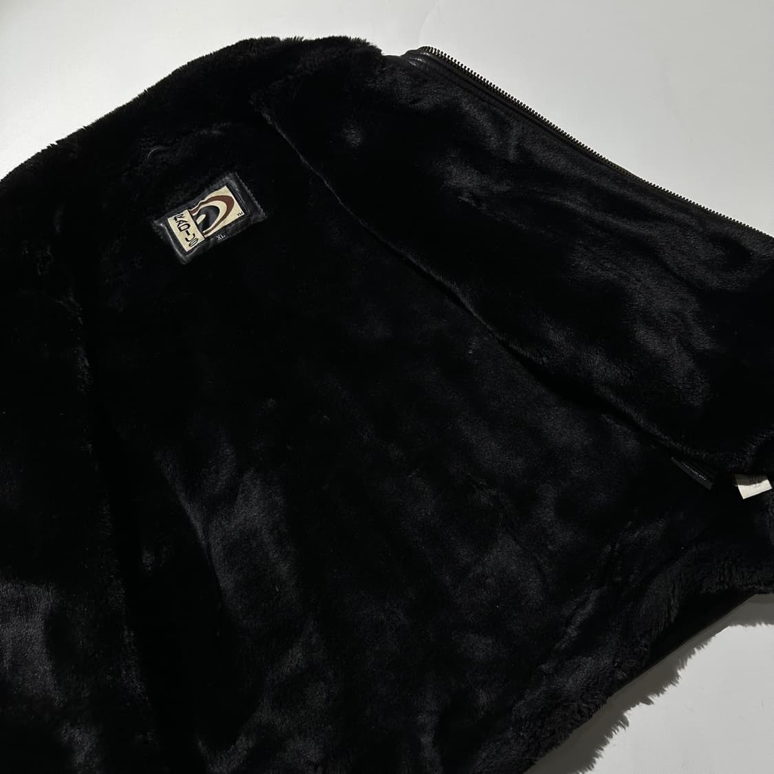 Radius 레더 시어링 싱글 무스탕 블랙 상품이미지7