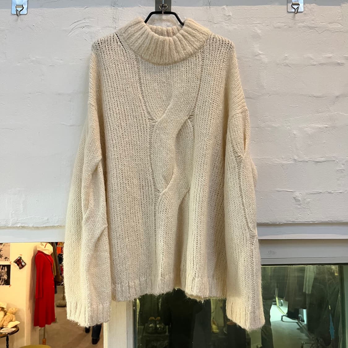 Arket 울 알파카 오버핏 케이블 스웨터 M 상품이미지1