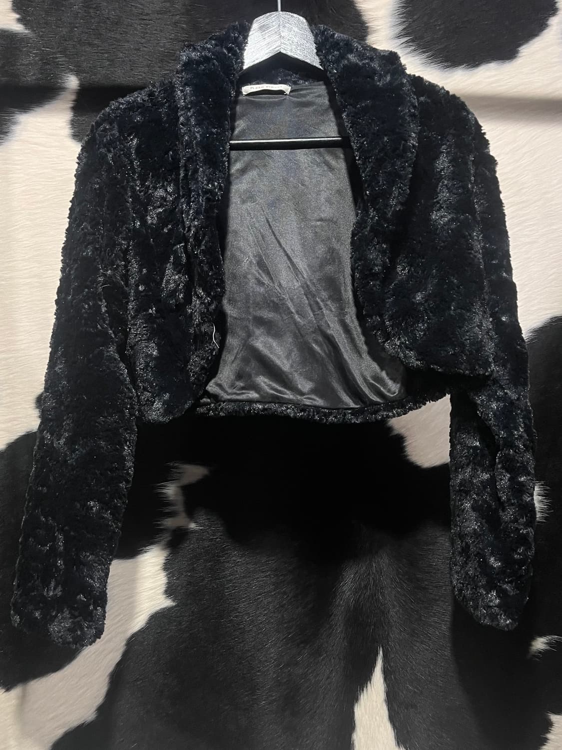 블랙 퍼 볼레로 자켓 상품이미지1