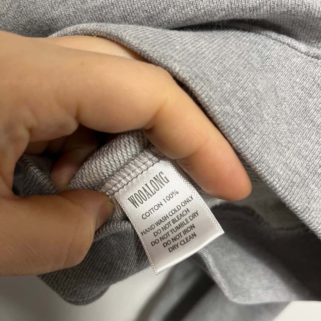 우알롱 후드집업 그레이 S 상품이미지3