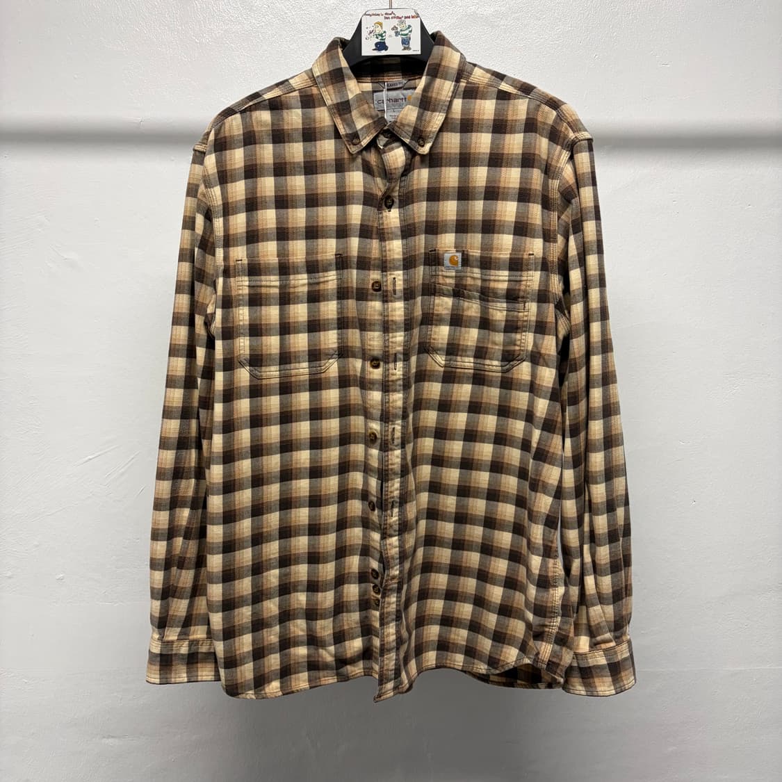칼하트 스몰로고 체크셔츠  상품이미지1
