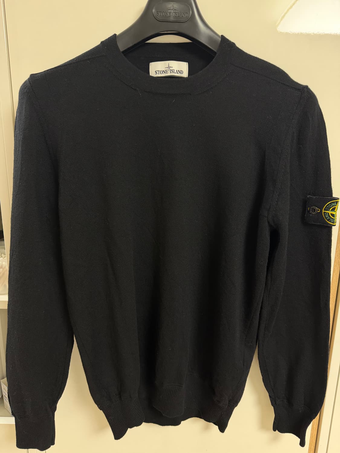 새상품급/스톤아일랜드 울니트 블랙 L 상품이미지1