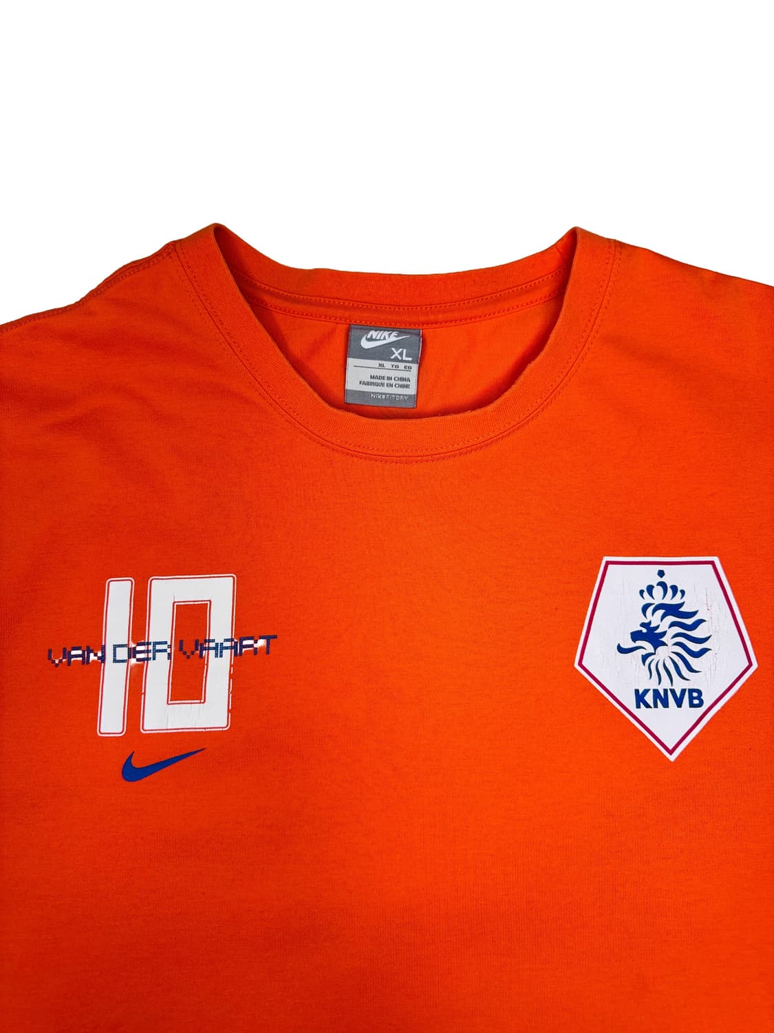빈티지 00s 나이키 NIKE FIT 네덜란드 반더 바르트 티셔츠 XL 상품이미지2