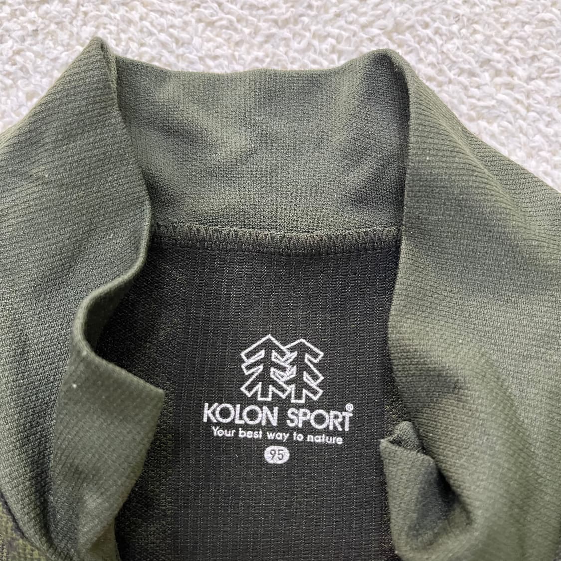 95 코오롱스포츠 반집업 티셔츠 0414M 상품이미지2