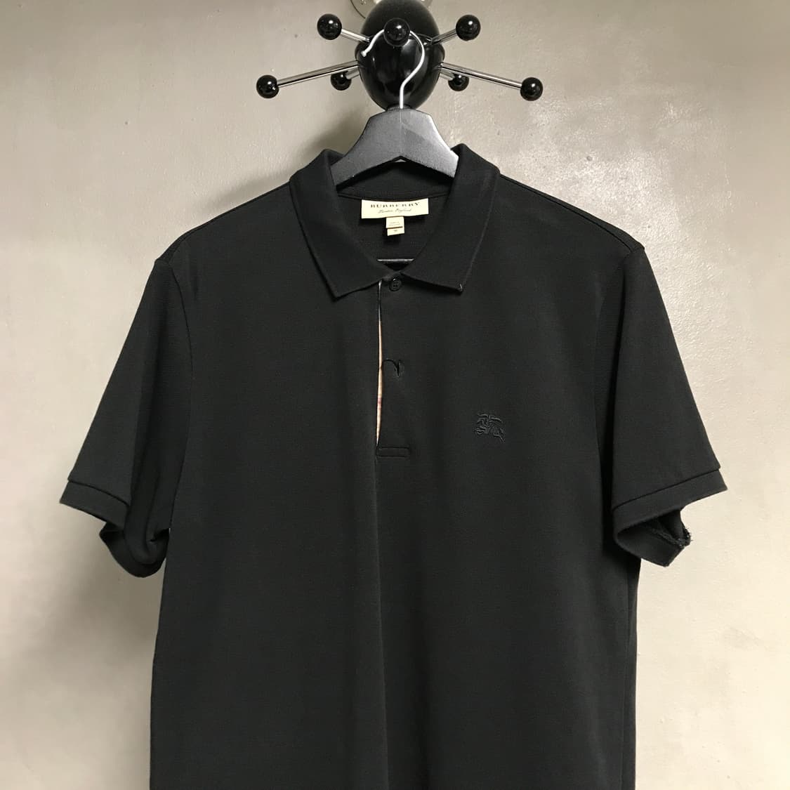 버버리 PK 반팔 카라티 블랙 M 상품이미지2