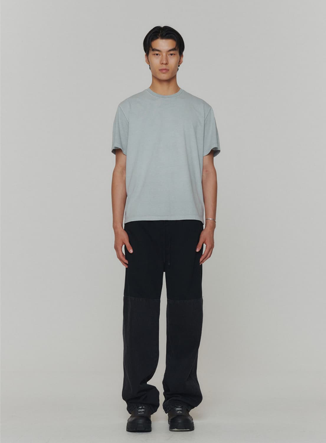 Amomento Drawstring Denim Pants Black L 상품이미지6