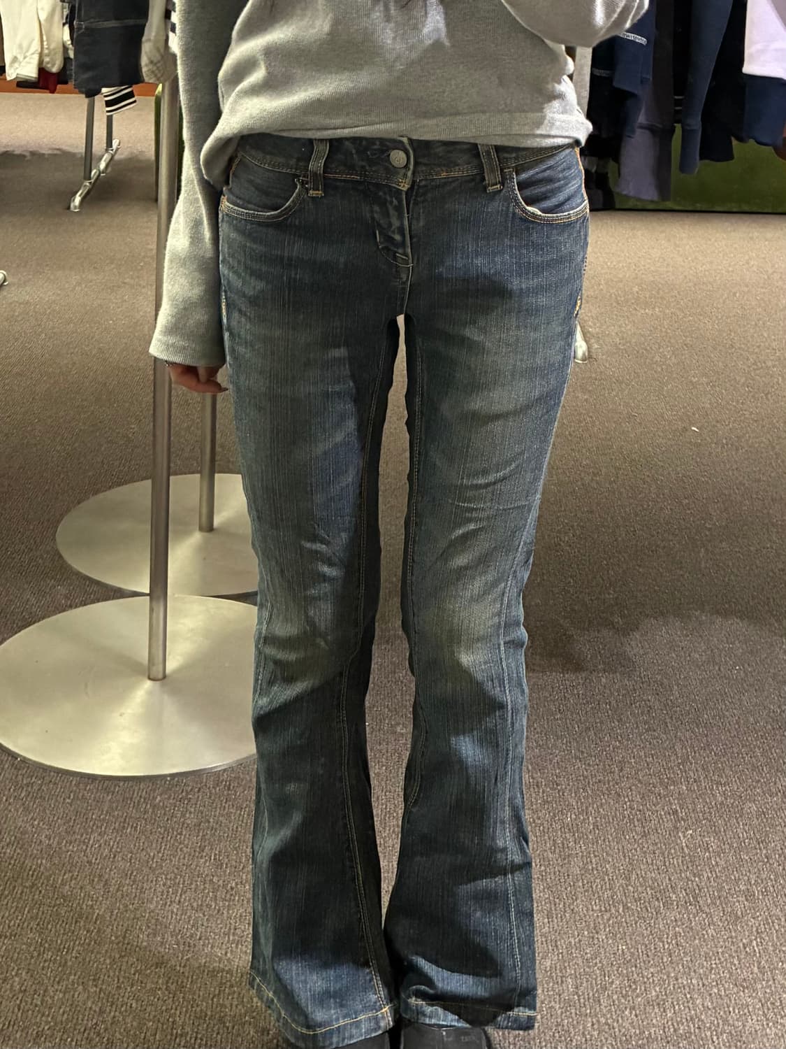 28)Japanese vintage 여성 로우라이즈 부츠컷 데님팬츠 상품이미지2