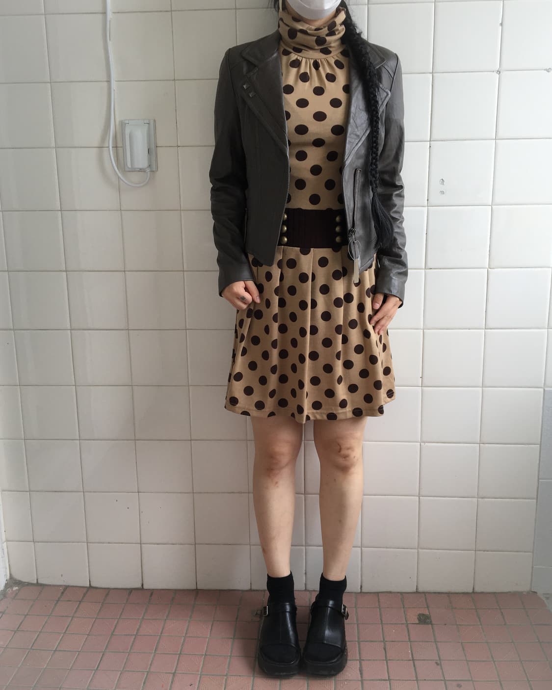 Dot pattern onepiece 상품이미지6