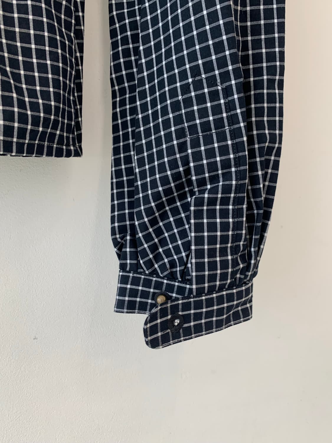 로렌 랄프로렌 체크 헨리넥 셔츠 블라우스 XS 상품이미지5