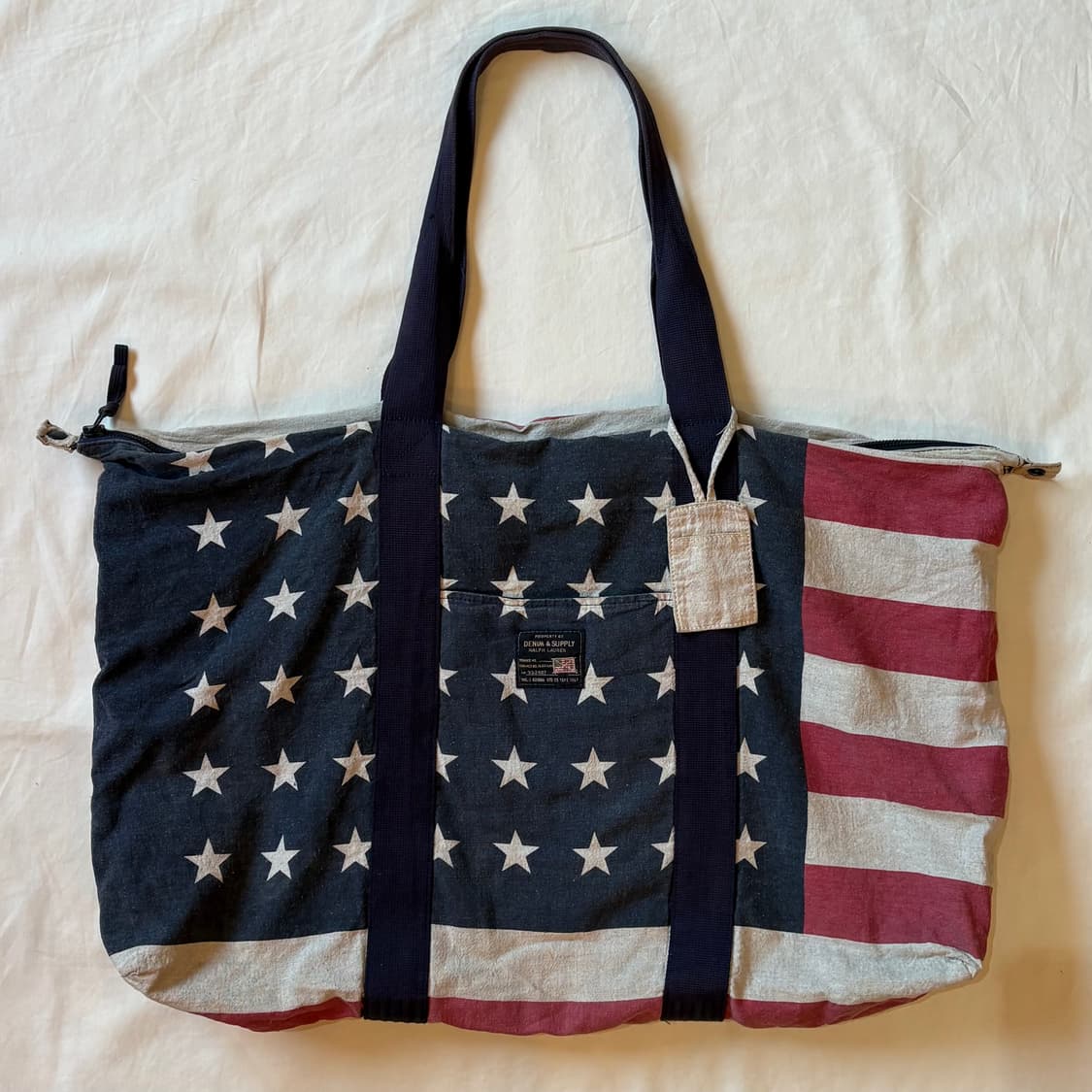 Denim & Supply 플래그 JUTE 와일드 토트백 상품이미지1