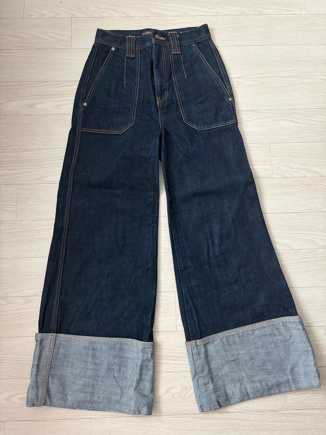 앤더슨벨 와이드 롤업 팬츠 상품이미지2