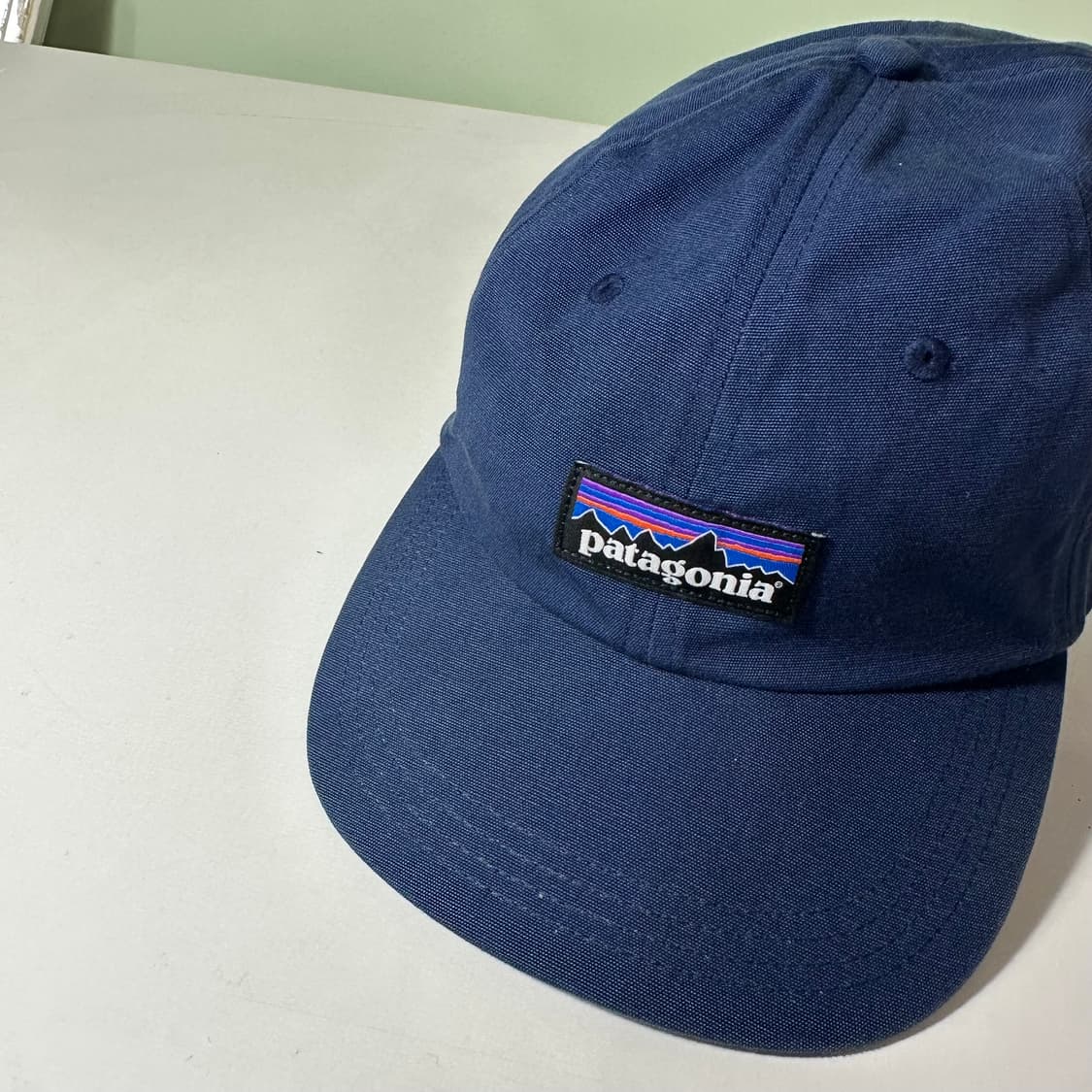 OS 파타고니아 네이비 시그니처로고 코튼 볼캡 상품이미지1