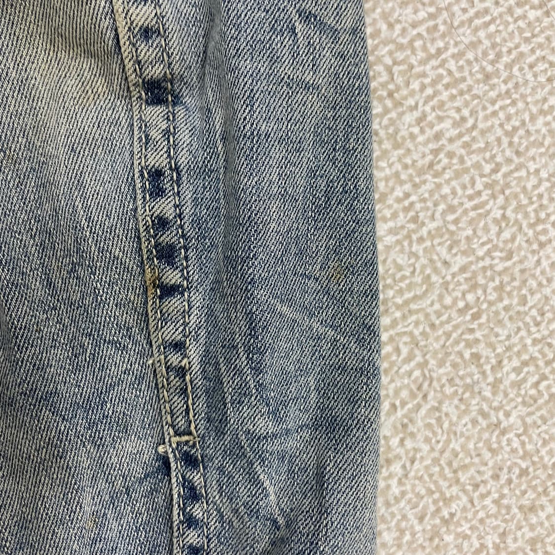 베네통 연청 데님 청재킷 1223HS1 상품이미지8