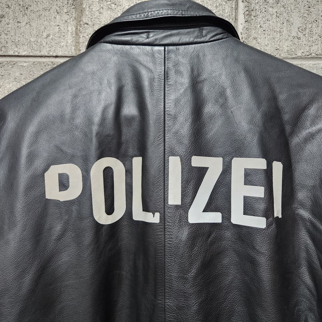 POLIZEI 폴리자이 독일경찰 물소 가죽 자켓 XL riri 베트멍 상품이미지9