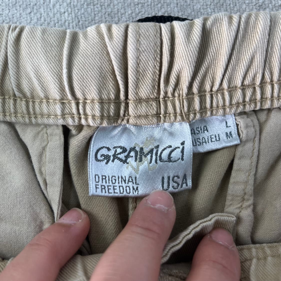 35 그라미치 아메카지 웨더 퍼티그 베이지 팬츠 상품이미지3