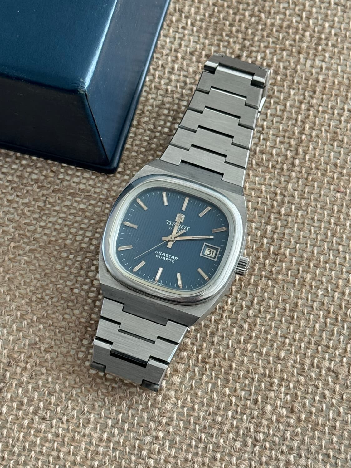 1970s 레어 빈티지 티쏘 TISSOT 씨스타 테레비 쿼츠 상품이미지1