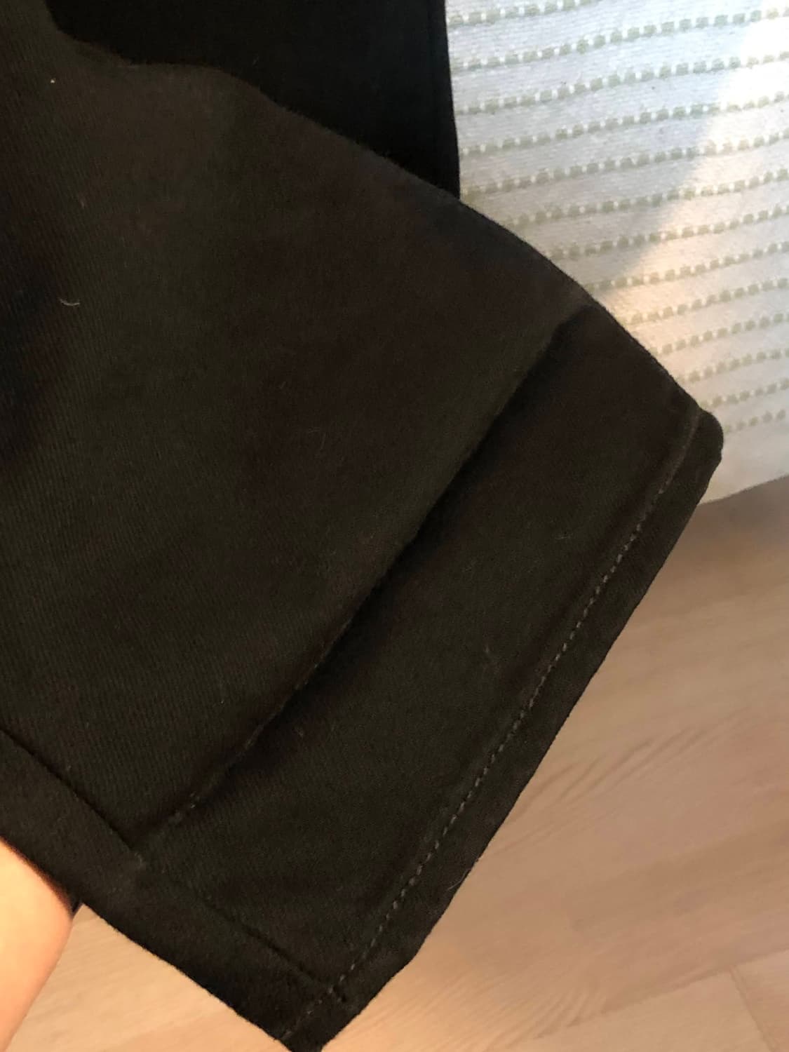 리바이스 751 세미 와이드 스트레이트 흑청 데님 블랙진 34x32 상품이미지8