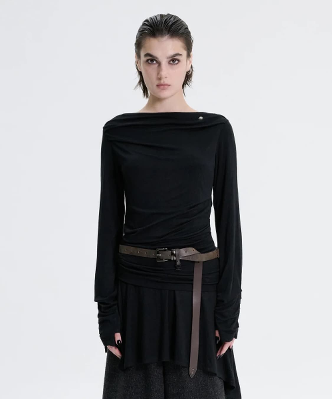 (구해요) 트리밍버드 Draped Jersey Long Sleeve 상품이미지1