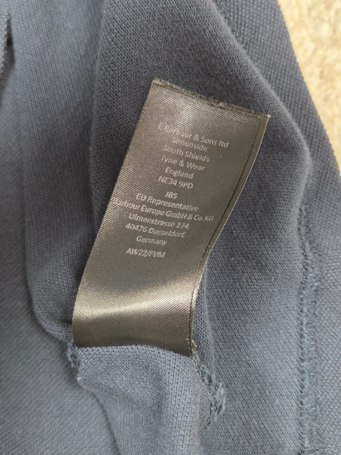 [바버] 크레스트 방패 로고 피케 반팔 폴로 셔츠 | S00051 상품이미지5