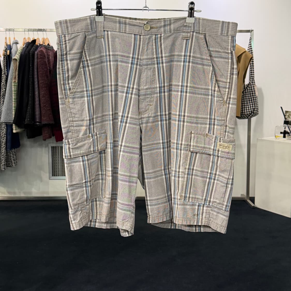 [38] 랭글러 체크 반바지 상품이미지1