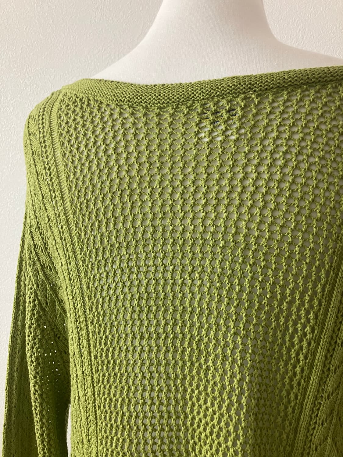 CIAOPANIC 올리브색 브이넥 니트원피스 커버업 상품이미지5