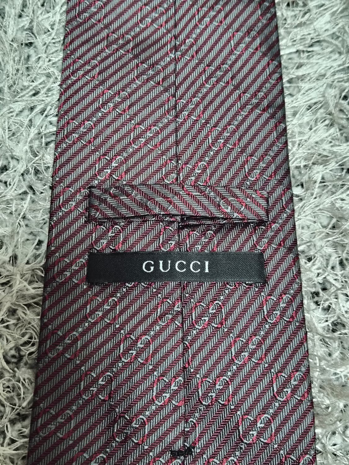 구찌GUCCI 자카드 사선 넥타이 Free - N16 상품이미지5