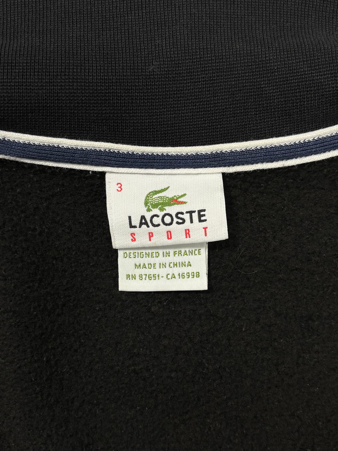 라코스테 블랙 트랙 자켓 상품이미지6