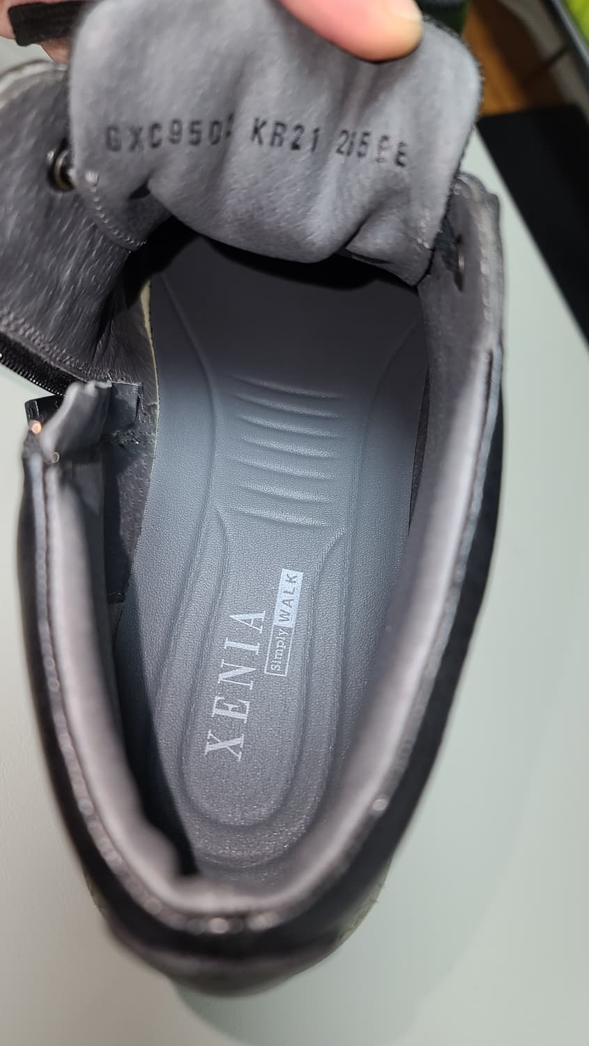 제니아 남성 가죽 사이드 지퍼 부츠 (265EE), 다크 네이비 상품이미지7