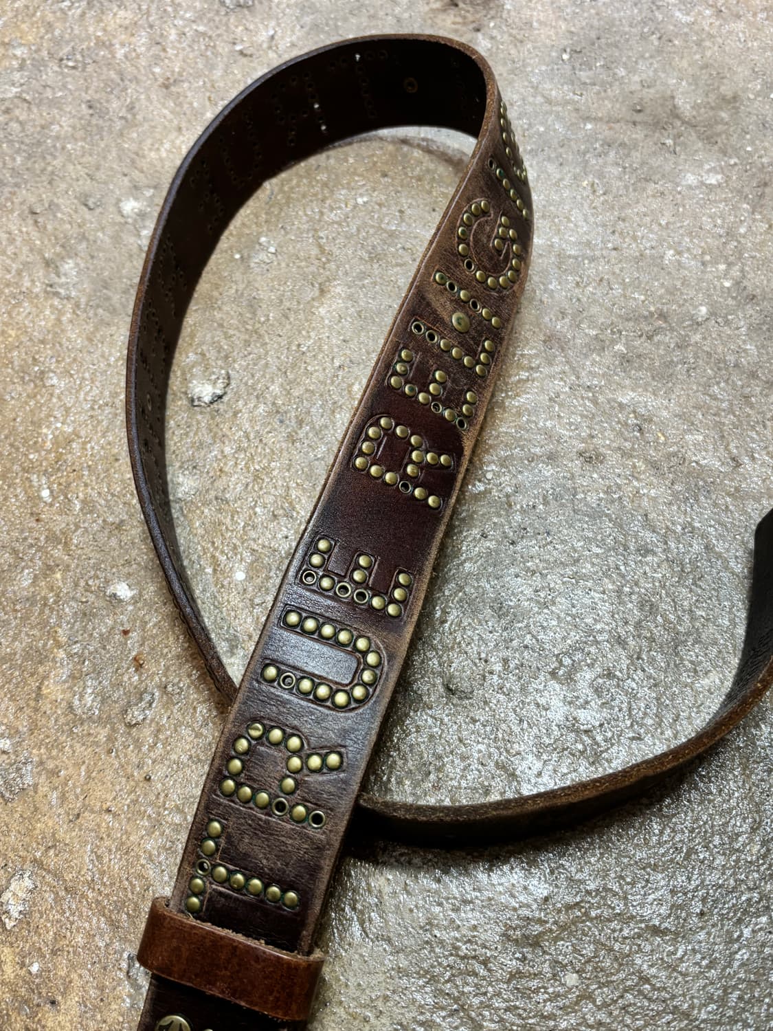 트루릴리전 빈티지 통가죽 벨트 상품이미지6