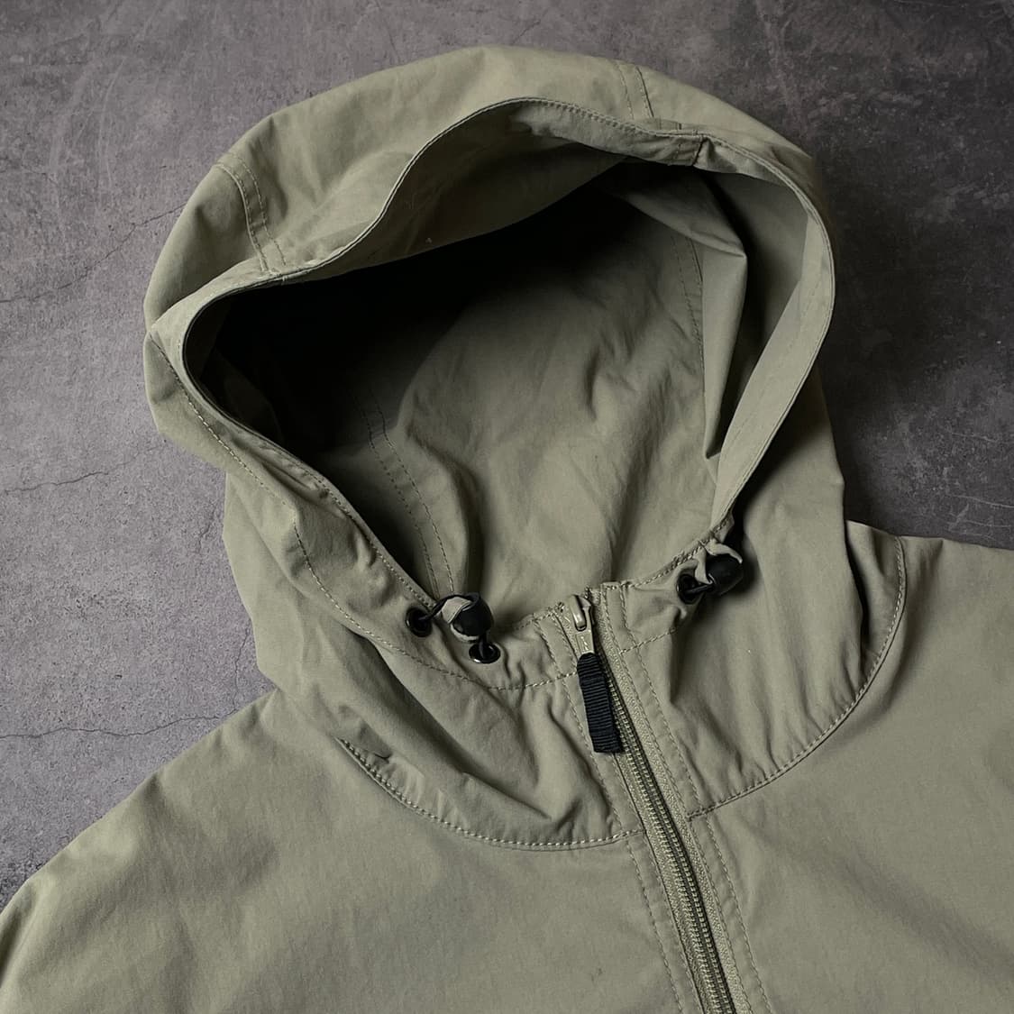 COLUMBIA 컬럼비아 빈티지 카키 후드 윈드브레이커 A00480 상품이미지2