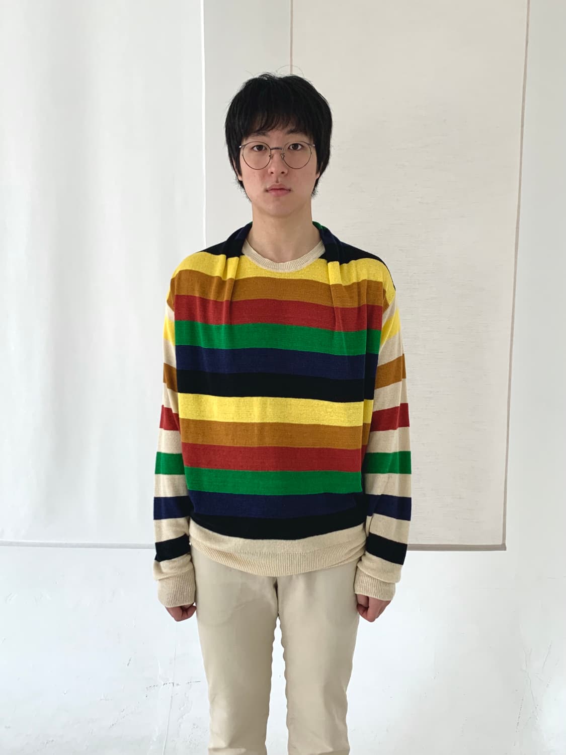 jw앤더슨 멀티 스트라이프 니트 상품이미지1