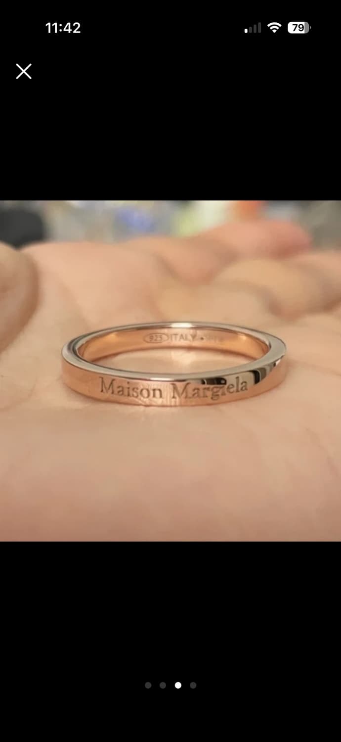 메종 마르지엘라 로고링 로즈골드 상품이미지3