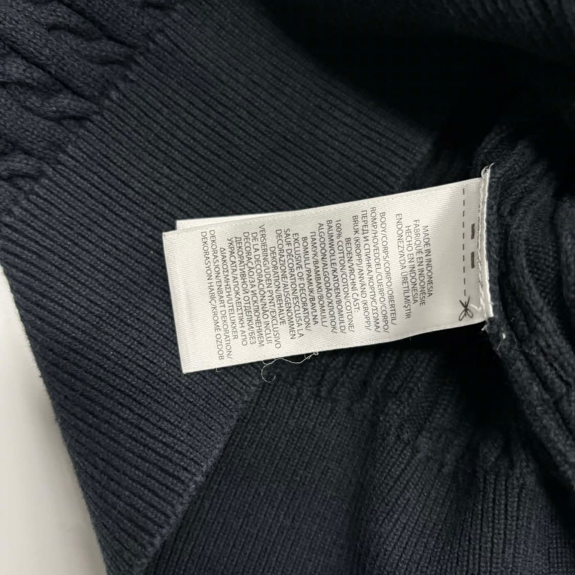 폴로 랄프로렌 블랙 케이블 니트 가디건(L) 상품이미지5